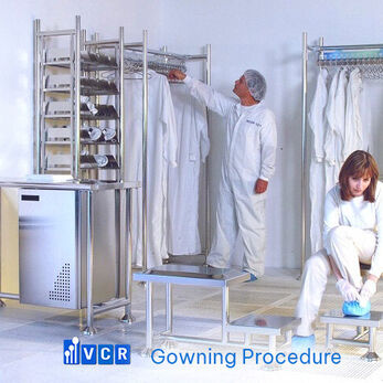 Tủ đồ phòng sạch và quy trình thay đồ tiêu chuẩn cho nhà máy điện tử