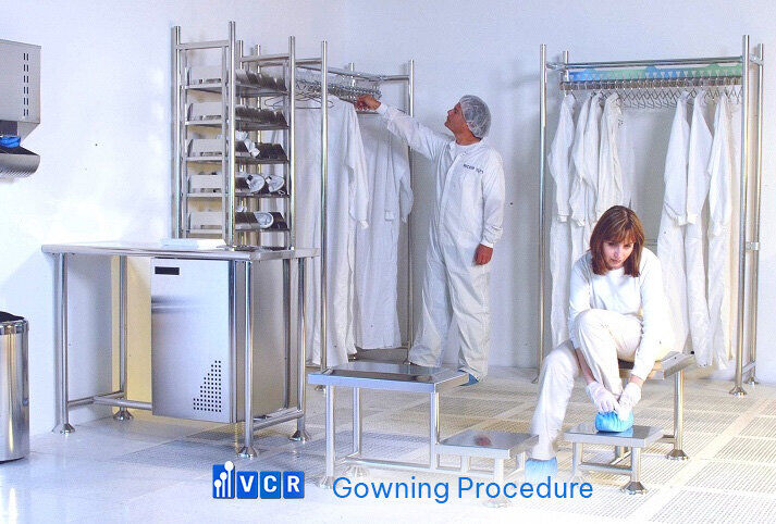 Tủ đồ phòng sạch và quy trình thay đồ tiêu chuẩn cho nhà máy điện tử
