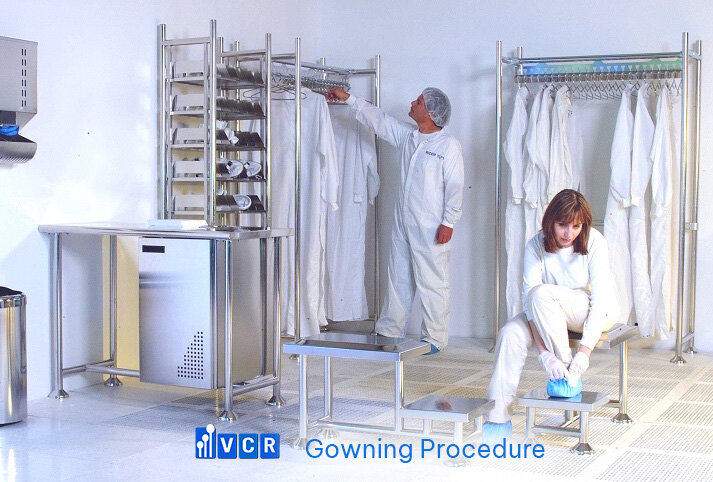 Tủ đồ phòng sạch và quy trình thay đồ tiêu chuẩn cho nhà máy điện tử